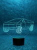 3D светильник  Светильник "Tesla Roadster Илона Маска"