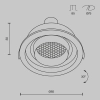 Встраиваемый светильник Technical DL113-GU10-01-RD-B