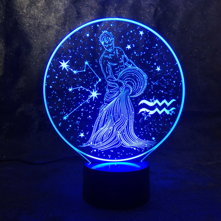 3D светильник  Зодиак - Водолей