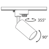 Трековый светильник Technical TR002-1-GU10-W