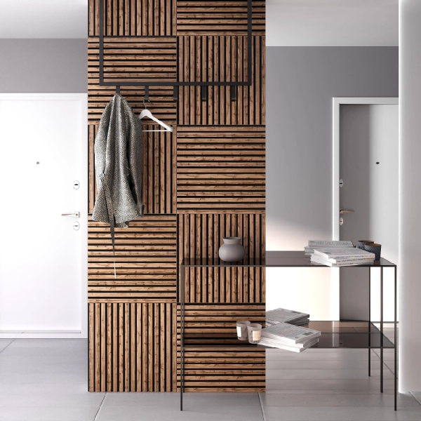 2К Панель Стеновая Акустическая Stella Comfort Light Пекан 600х600х9 (уп.1шт.)