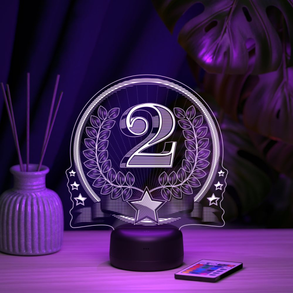 3D светильник  Светильник "Приз 2 место"