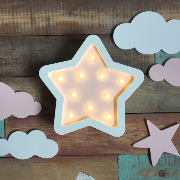 Детский ночник Месяц и мини звезда