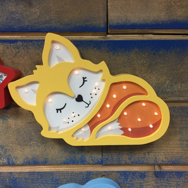 Детский ночник Лисичка "Оранжевый"