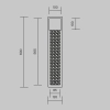 Настенный светильник (бра) Maytoni MOD474WL-L30B3K
