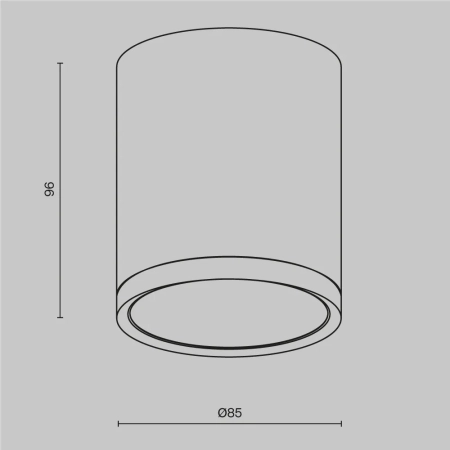 Потолочный светильник Technical C086CM-GX53-MRD-WS