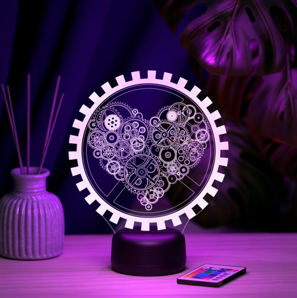 3D светильник  Светильник "Механическое сердце"