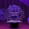 3D светильник  Светильник "Книга под веткой (Наставнику)"
