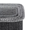 Набор из 4-х корзин для хранения sustainable collection, черный