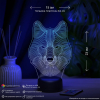 3D светильник  Светильник "Волк"