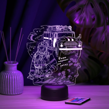 3D светильник  Светильник "Пожарный #2