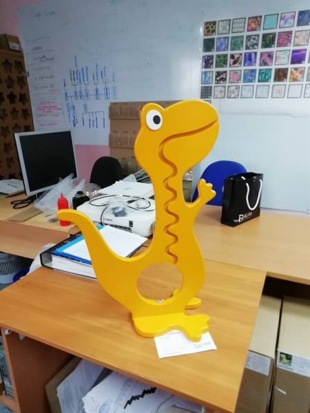 Копилка Динозаврик Индивидуальная расцветка (крашенный)