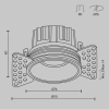 Встраиваемый светильник Technical DL058-12W3K-TRS-W