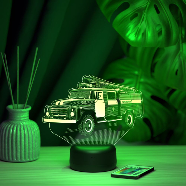 3D светильник  Светильник "Пожарная машина - ЗИЛ 130"