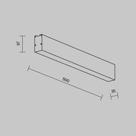 Линейный светильник Technical LL311033