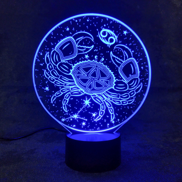 3D светильник  Зодиак - Рак