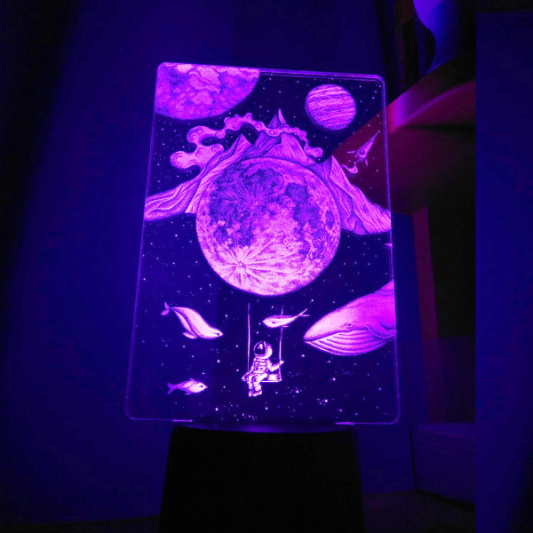 3D светильник  Мир снов