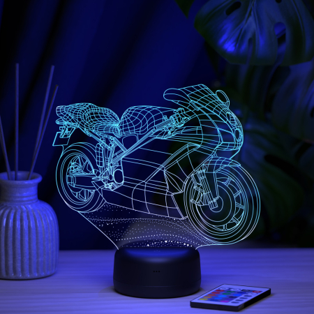 3D светильник  Светильник "Мотобайк"