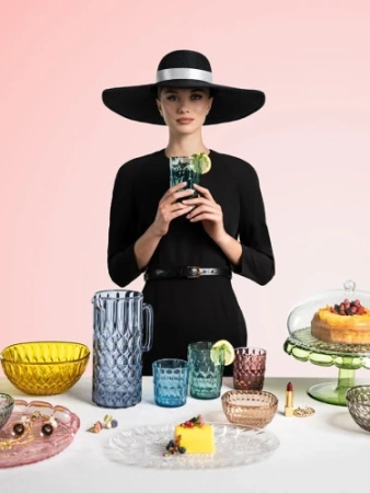 Чаша vanity, D30 см, голубая