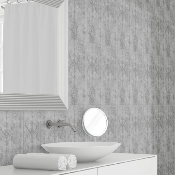 Панель ПВХ Stella Light Бетон Вивальди 736/2 2700х250х8 (10шт.упак.)