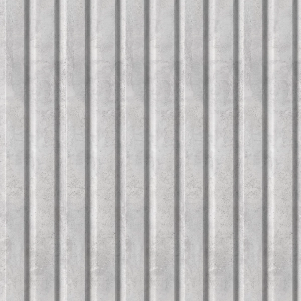 2К Панель Стеновая Реечная МДФ Stella Beats Premium Бетон Чикаго 2700x119x16 (4шт.упак.)