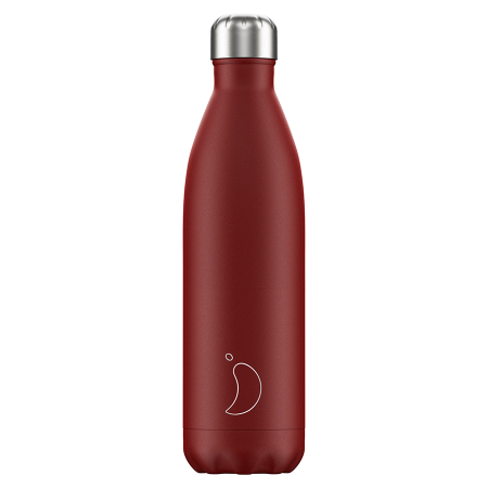 Термос chilly's bottles, matte, red, 750 мл