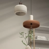 Светильник подвесной juko, D42х31 см, бежевый/коричневый