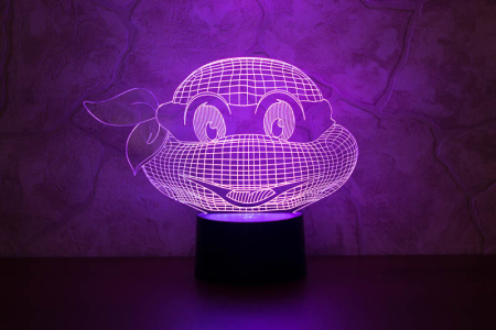 3D светильник  Черепашка-ниндзя