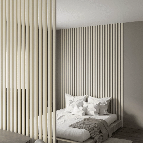 2К Интерьерная Рейка МДФ Stella Планкен De Luxe Palomino 16*60*2700 (уп.6 шт.)