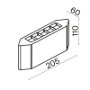 Архитектурная подсветка Outdoor O412WL-L8GF3K