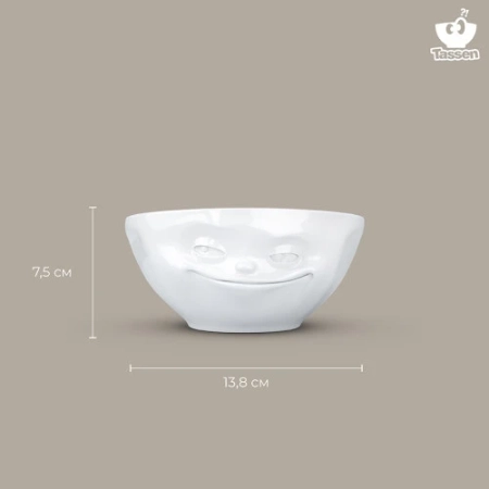 Чаша grinning, 350 мл, белая