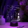 3D светильник  Светильник "Пара на закате"