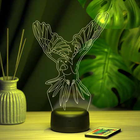 3D светильник  Светильник "Попугай Ара"