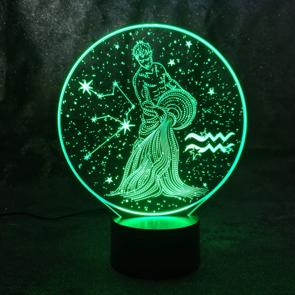 3D светильник  Зодиак - Водолей