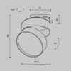 Трековый светильник Technical TR007-1-18W3K-W-1