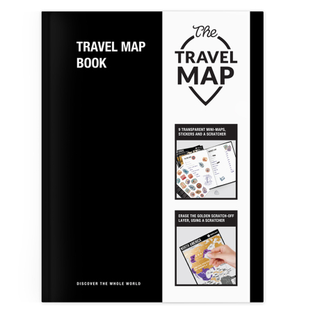 Тетрадь путешествий travel map book