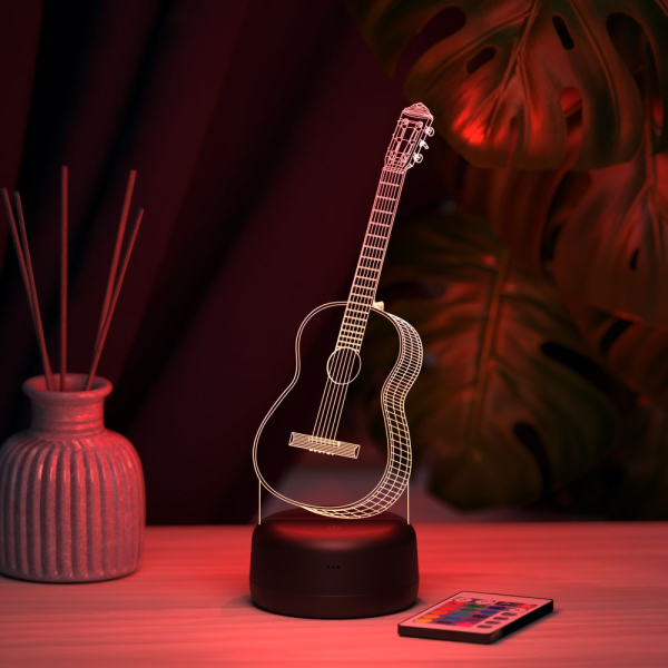 3D светильник  Светильник "Гитара"