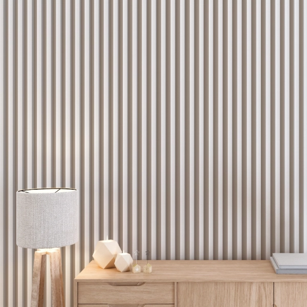 Рейка Интерьерная МДФ Stella Модель 12 Standart Белый 2800х27х12 (упак.15шт.)