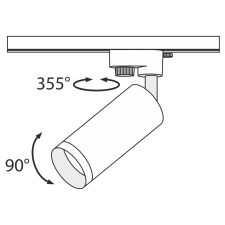 Трековый светильник Technical TR004-1-GU10-GF