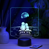 3D светильник  Светильник "Космонавты"
