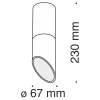Потолочный светильник Technical C025CL-01B
