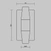 Настенный светильник (бра) Maytoni MOD401WL-L6BS3K