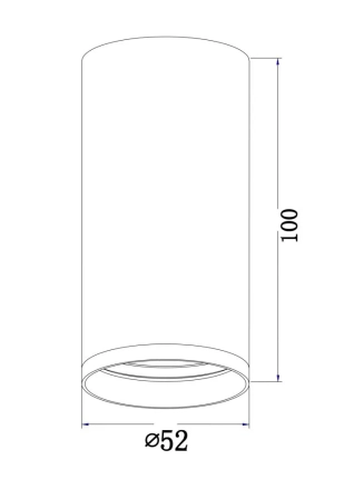 Потолочный светильник Technical C052CL-01B