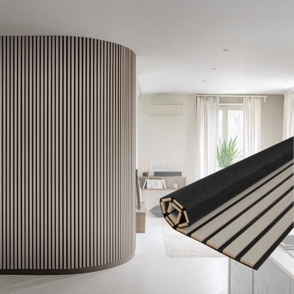 2К Панель Стеновая Акустическая Stella Comfort De Luxe Sandgrau 2780х600х9 (уп.1шт.)