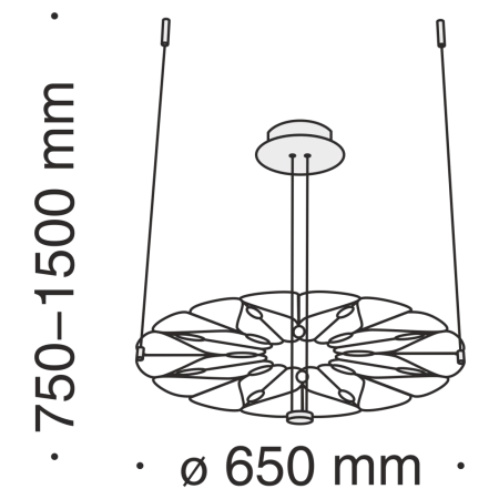 Подвесной светильник Maytoni MOD037PL-L16B