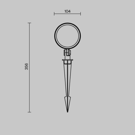 Ландшафтный светильник Outdoor O495FL-L25B3K