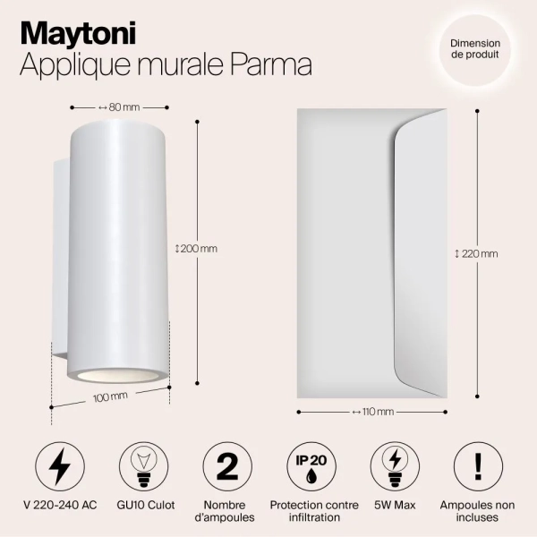 Настенный светильник (бра) Technical C191-WL-02-W