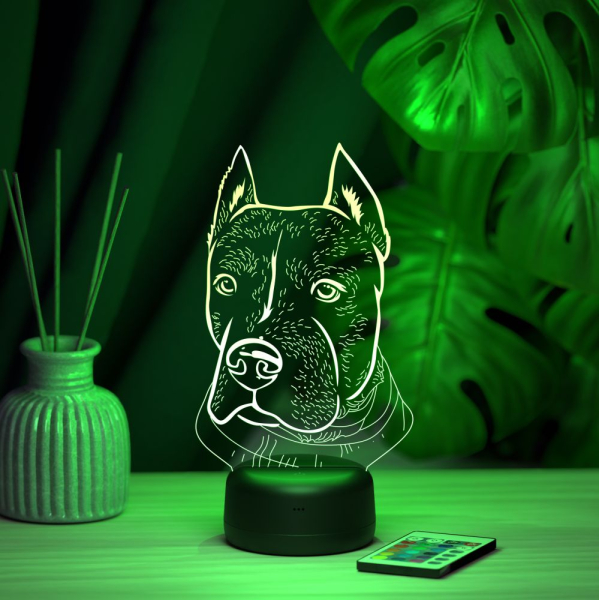 3D светильник  Светильник "Питбуль"