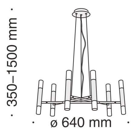 Подвесной светильник Maytoni MOD031PL-12B