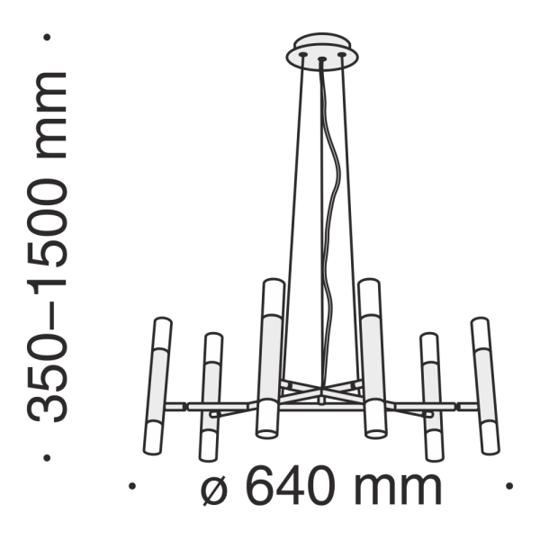 Подвесной светильник Maytoni MOD031PL-12B